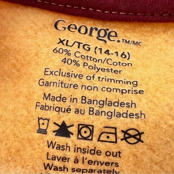 NEW George Boys Yellow Crewneck Sweatshirt XL - Picture 4 of 4